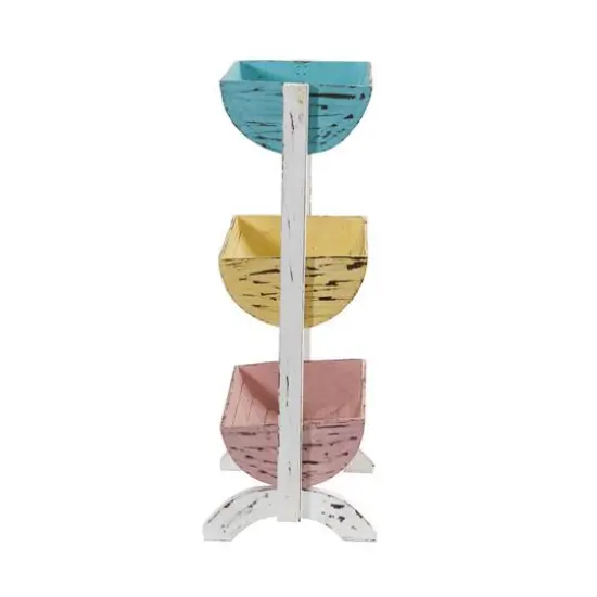 23" Three Shelf Farmhouse Multipurpose Stand Planter {5}