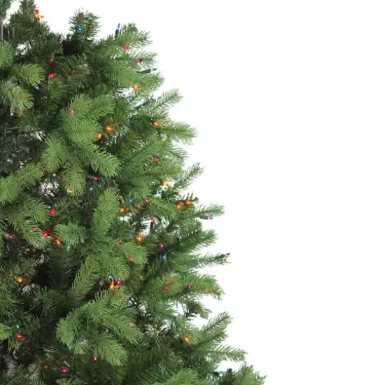 7.5ft. Pre-Lit Noble Fir Full Artificial Christmas Tree, Multicolor Lights {4}