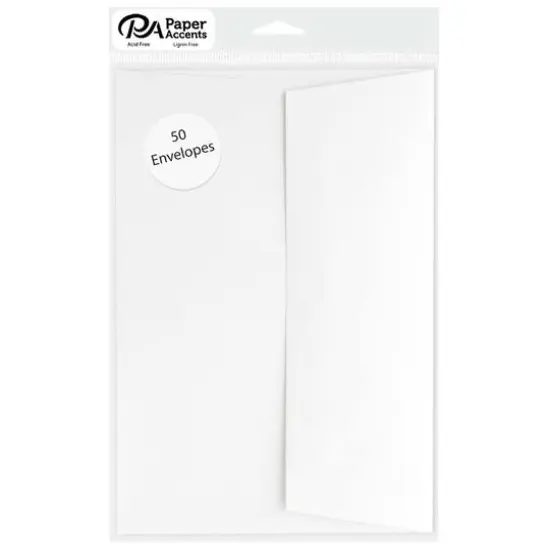 PA Paper&trade; Accents 4.25" x 6.25" White Envelopes, 50ct. {1}