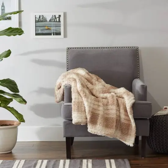 DII&reg; Stone Farmhouse Plush Plaid Throw {6}