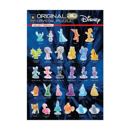 3D Crystal Puzzle - Disney Jasmine: 33 Pcs {7}