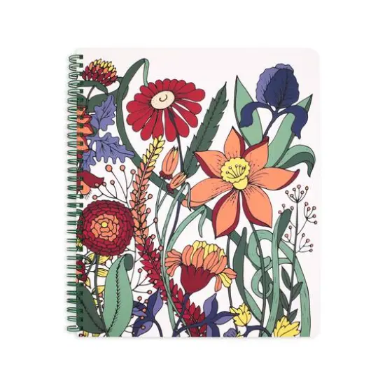 Steel Mill & Co.&reg; Garden Floral Large Spiral Notebook {1}