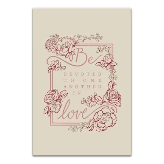 Be Devoted 20" x 30" Canvas Wall Art {1}