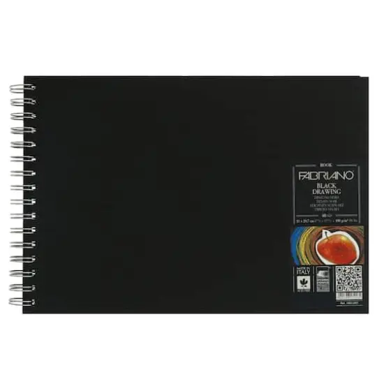 Fabriano&reg; Black Drawing Book, 11.75" x 8.25" {1}