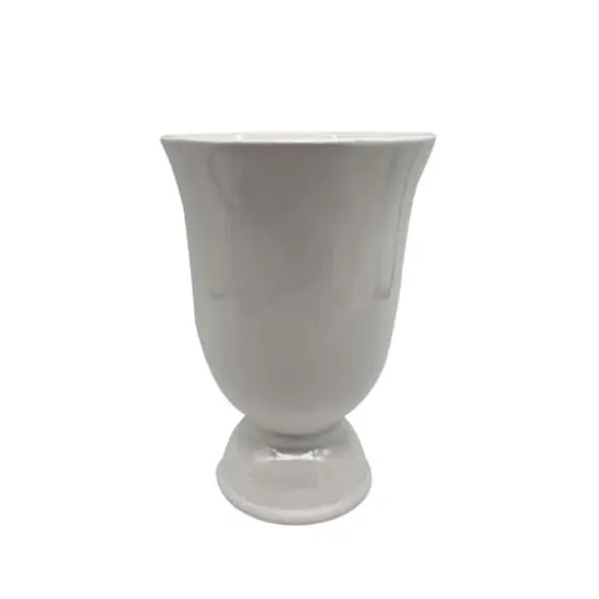 8" White Ceramic Vase by Ashland&reg; {1}