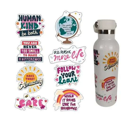 Kids Crafts Care Like Greta Water Bottle Sticker Decorating DIY Craft Kit {4}