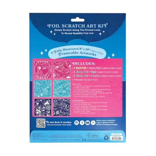 OOLY Scratch & Shine Celestial Skies Foil Scratch Art Kit {3}