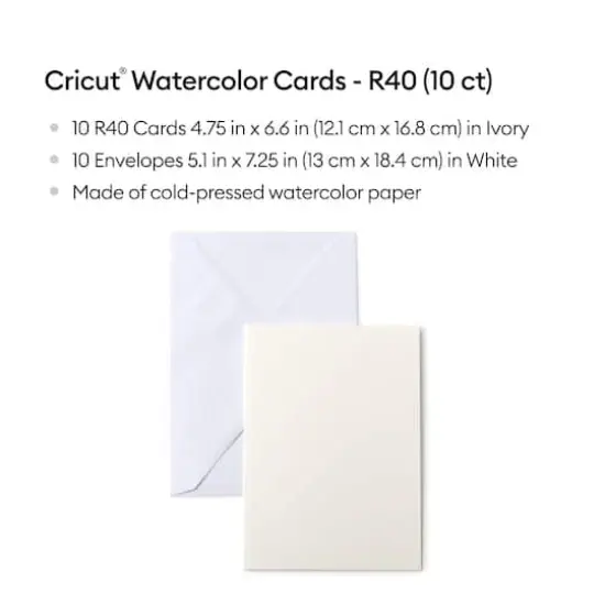 Cricut&trade; R40 Watercolor Cards & Envelopes, 10ct. {4}