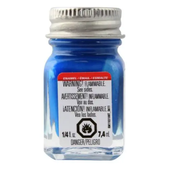 Testors&reg; 1/4oz. Bright Blue Gloss Enamel Paint {1}