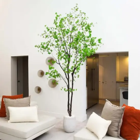 10ft. Potted Artificial Minimalist Enkianthus Tree {3}