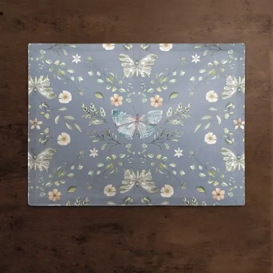 Butterfly Cotton Twill Placemat Blue {3}