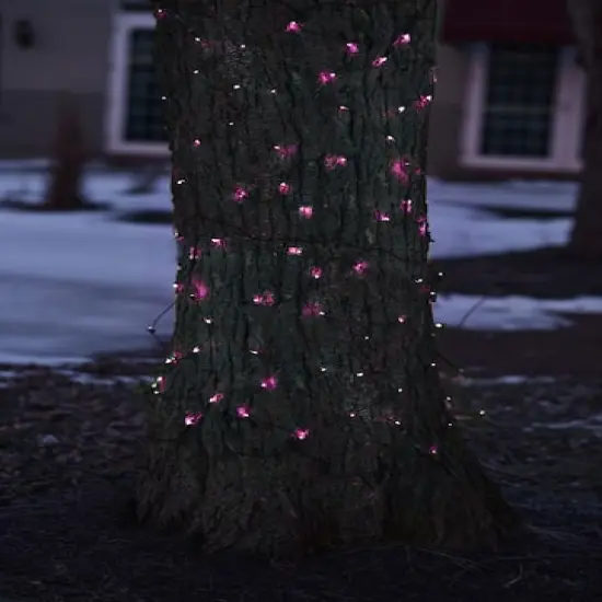 2ft. x 8ft. Pink Tree Trunk Wrap Christmas Net Lights {6}