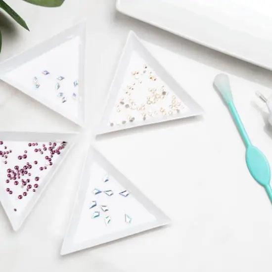 6.4mm Crystal AB Kite Glue-On Austrian Crystals by Bead Landing&trade;, 10ct. {3}