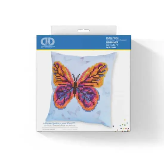 Diamond Dotz&reg; Butta Flutta Diamond Painting Mini Pillow Artwork Kit {4}