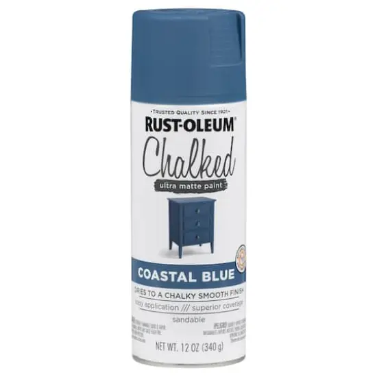 Rust-Oleum&reg; Chalked 12oz. Ultra Matte Spray Paint Coastal Blue {1}