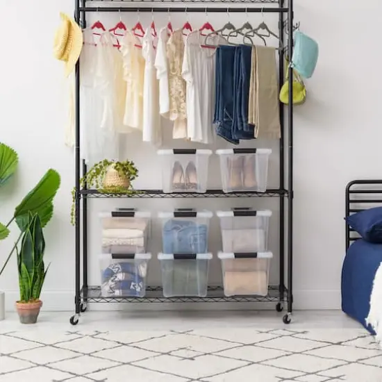 IRIS&reg; 20.5qt. Buckled Clear Boxes with Clear Buckle Lids, 6ct. {12}