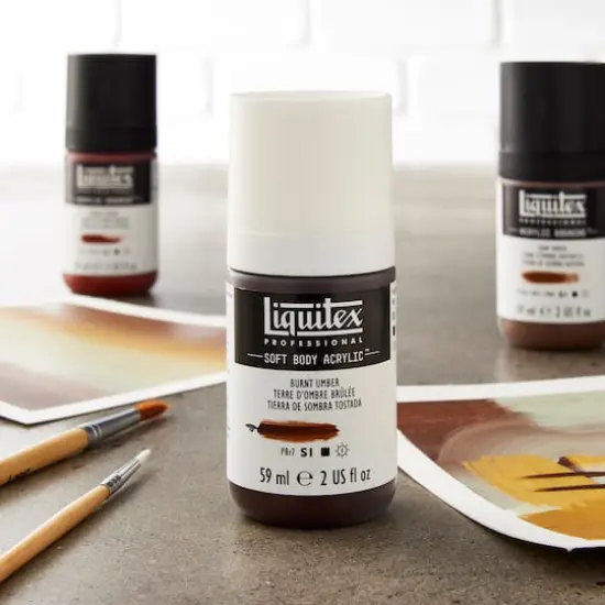 Liquitex® Professional Soft Body Acrylic Bottle, 2oz. Burnt Umber {3}