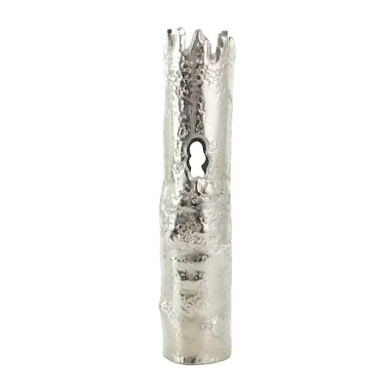 CosmoLiving by Cosmopolitan Silver Aluminum Tree Trunk Inspired Vase Set {5}