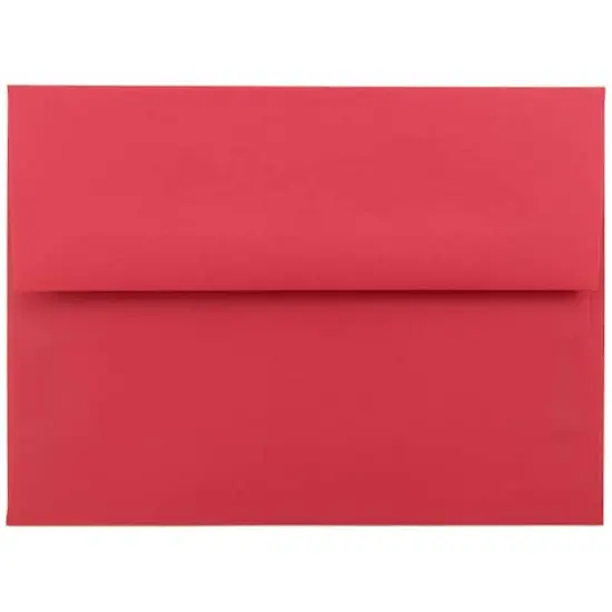 JAM Paper A6 Colored Invitation Envelopes, 50ct. Red {1}