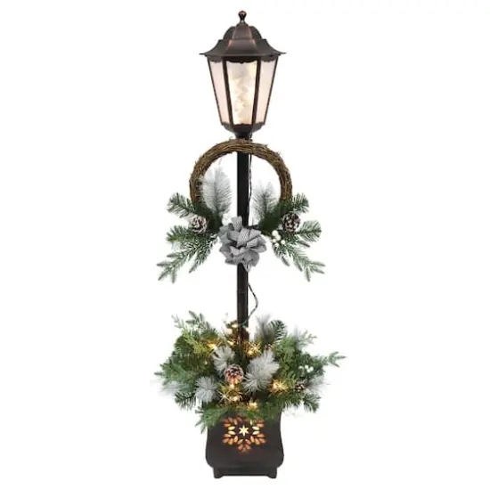 4ft. Pre-Lit Christmas Lamp Post {1}