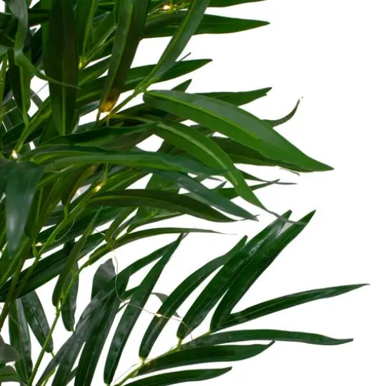 42" LED Lighted Potted Artificial Majesty Palm Plant {4}