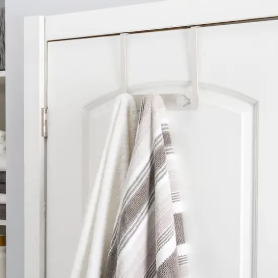 Elle D&eacute;cor White 3 Hook Over the Door Hook {3}