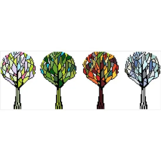 Diamond Dotz&reg; Intermediate 4 Seasons Sparkle with Frame Diamond Painting Kit {3}