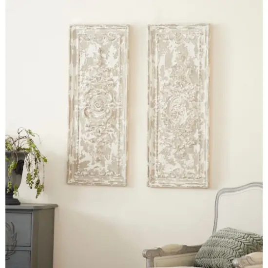 41" Beige Vintage Wall Decor Set {7}
