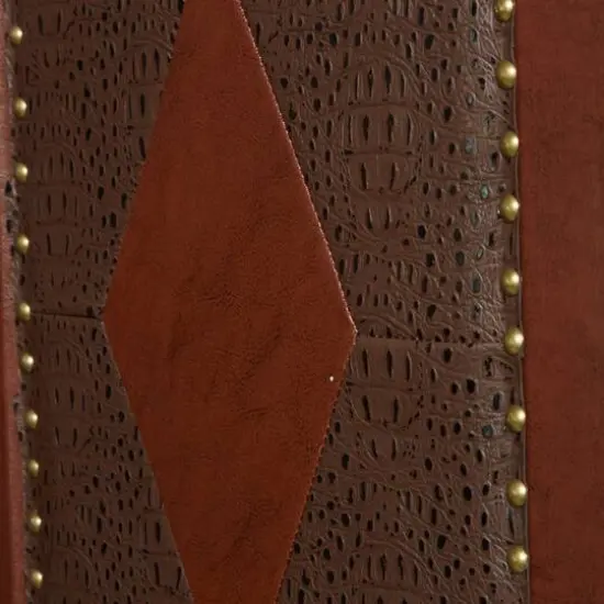 Dark Brown Wood Traditional Room Divider Screen, 71" x 64" x 1" {8}