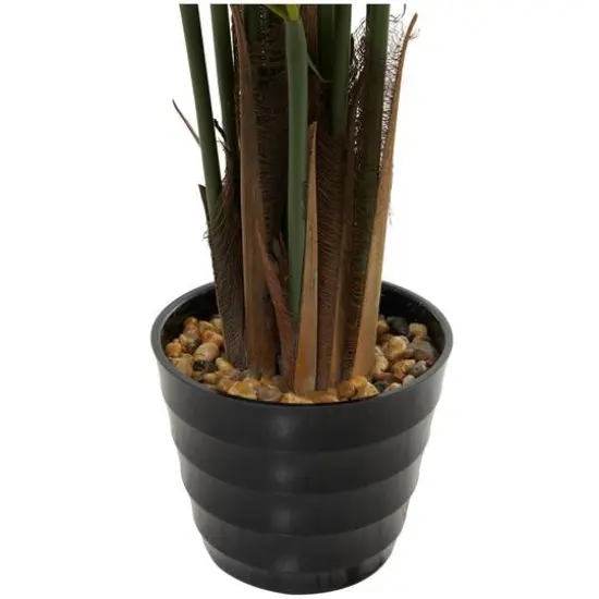 43" Green Vinyl Contemporary Artificial Tree in a Melamine Pot {4}