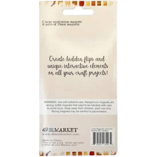 49 And Market Large Magnetic Closures, 8ct. {3}