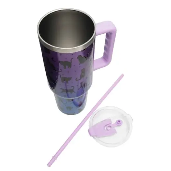 40oz. Iridescent Cat Stainless Steel Insulated Tumbler by Ashland&reg; {4}