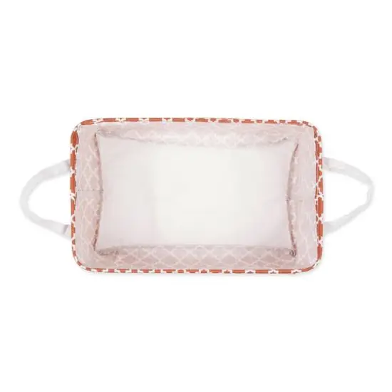 DII&reg; Large Lattice PE-Coated Cotton Polyester Laundry Bin, 2ct. Cinnamon {7}