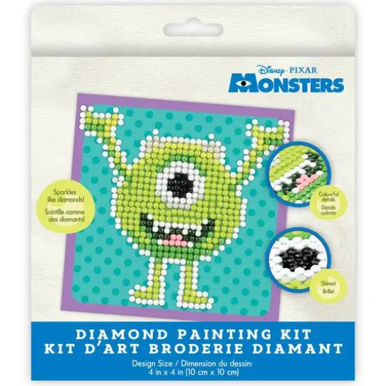 Camelot Dotz&reg; Beginner Mike Wazowski Fun Diamond Painting Kit {3}
