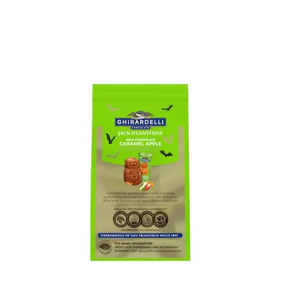 Ghirardelli&reg; Milk Chocolate Carmel Apple Jack-o'-Lanterns {3}