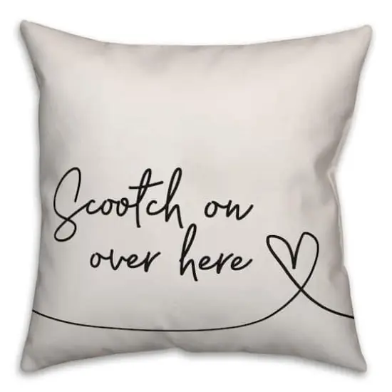 Scootch On Over Here Throw Pillow {1}