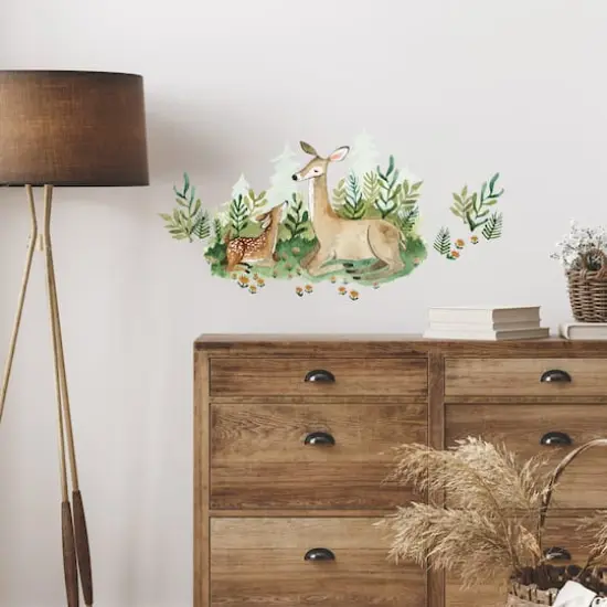 RoomMates Mama & Baby Woodland Deer Peel & Stick Giant Wall Decal Set {3}