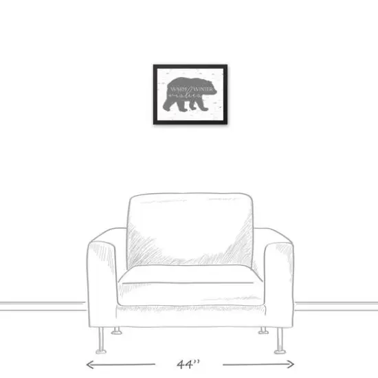 Warm Winter Wishes 11x14 Black Framed Canvas {5}