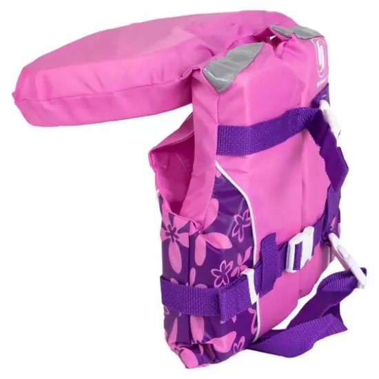 Swim Central 20" Pink & Purple Floral Girl Infant Life Jacket Vest with Handle {4}