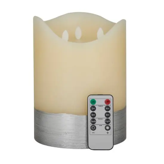 Cream Wax LED Flameless Candle {1}