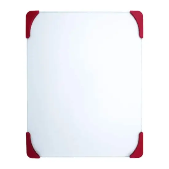 Farberware Red & White 15" Non-Slip Glass Board {1}