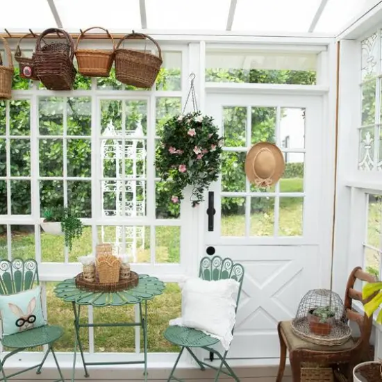 34in. UV Resistant Artificial Azalea Hanging Basket (Indoor/Outdoor) {11}