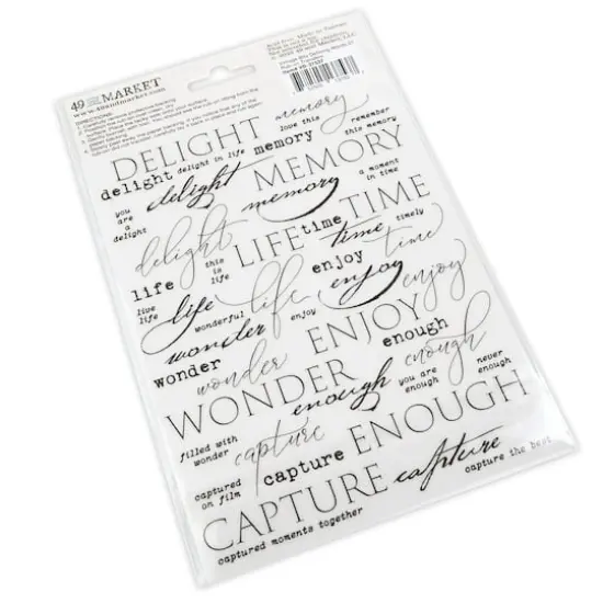 49 And Market Defining Words 01 Essential Rub-Ons Transfers {5}