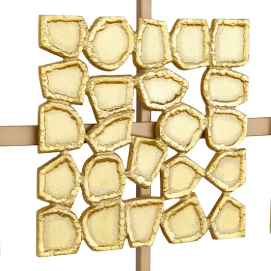 Gold Aluminum Contemporary Wall Decor, 43" x 42" {4}