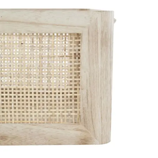 Light Brown Rattan Woven Basket with Rope Handles, 3ct. {6}