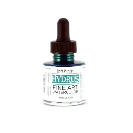 Dr. Ph. Martin's® Hydrus™ Fine Art Watercolor, 1oz. 35H Blue Aqua {1}