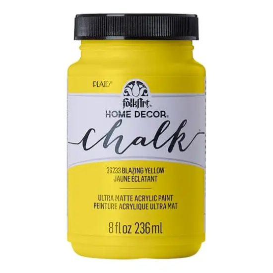 FolkArt&reg; Home Decor&trade; Chalk Paint Blazing Yellow {1}