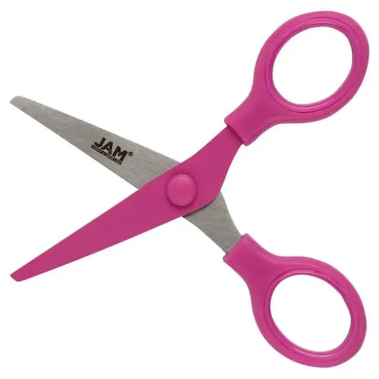 JAM Paper 5" Multi-Purpose Mini Scissors Pink {4}