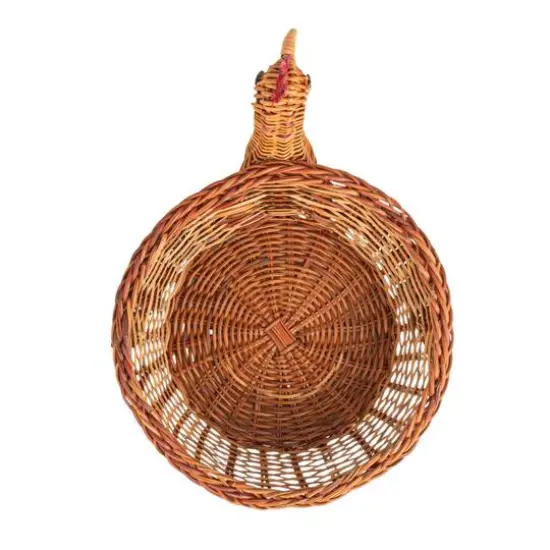 Hello Honey&reg; 13.25" Charming Fern Chicken-Shaped Basket {6}