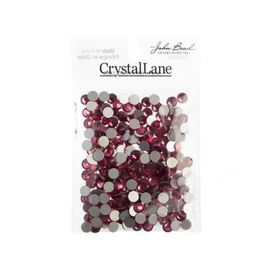 John Bead Crystal Lane SS30 Glass Round Flatback Rhinestones, 288ct. Light Rose {4}